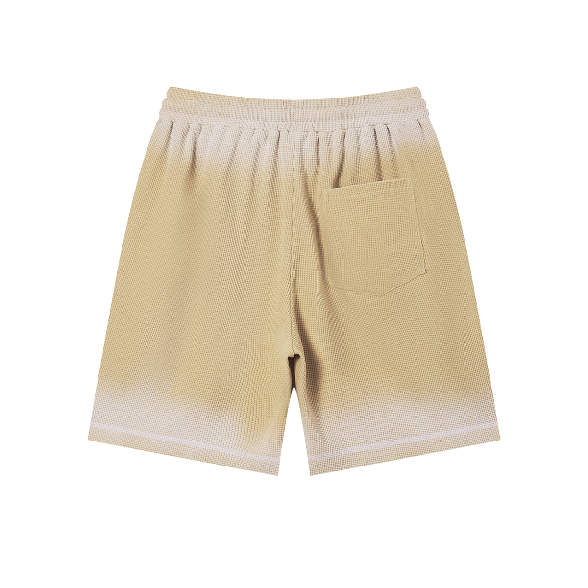 "Brooklyn Republic Essentials" Sunfade Waffle Raw Hem Shorts