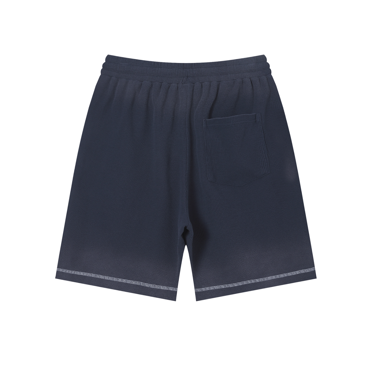 "Brooklyn Republic Essentials" Sunfade Waffle Raw Hem Shorts