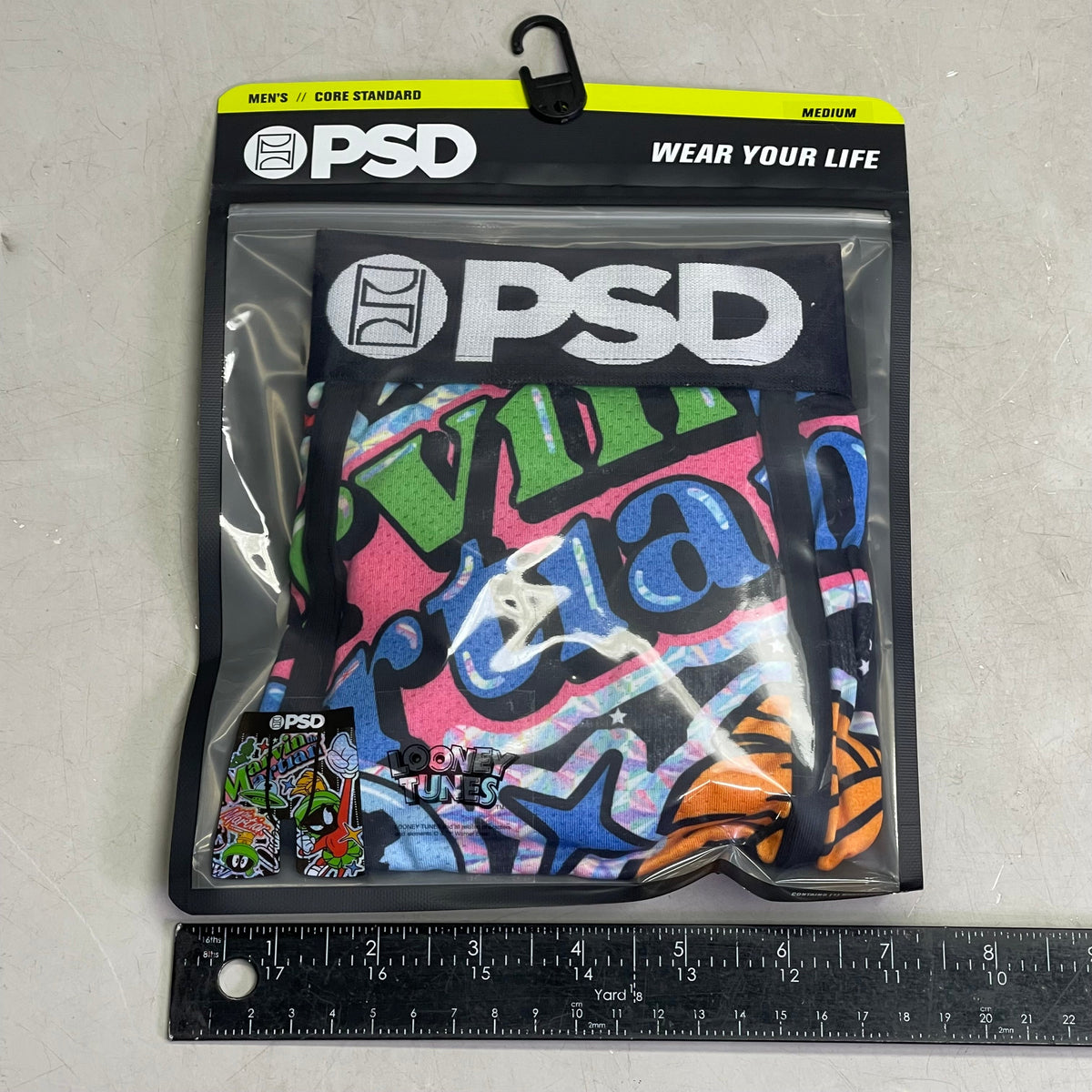 PSD Looney Tunes Marvin The Martian Boxer Briefs Large HOLO MARTIN
