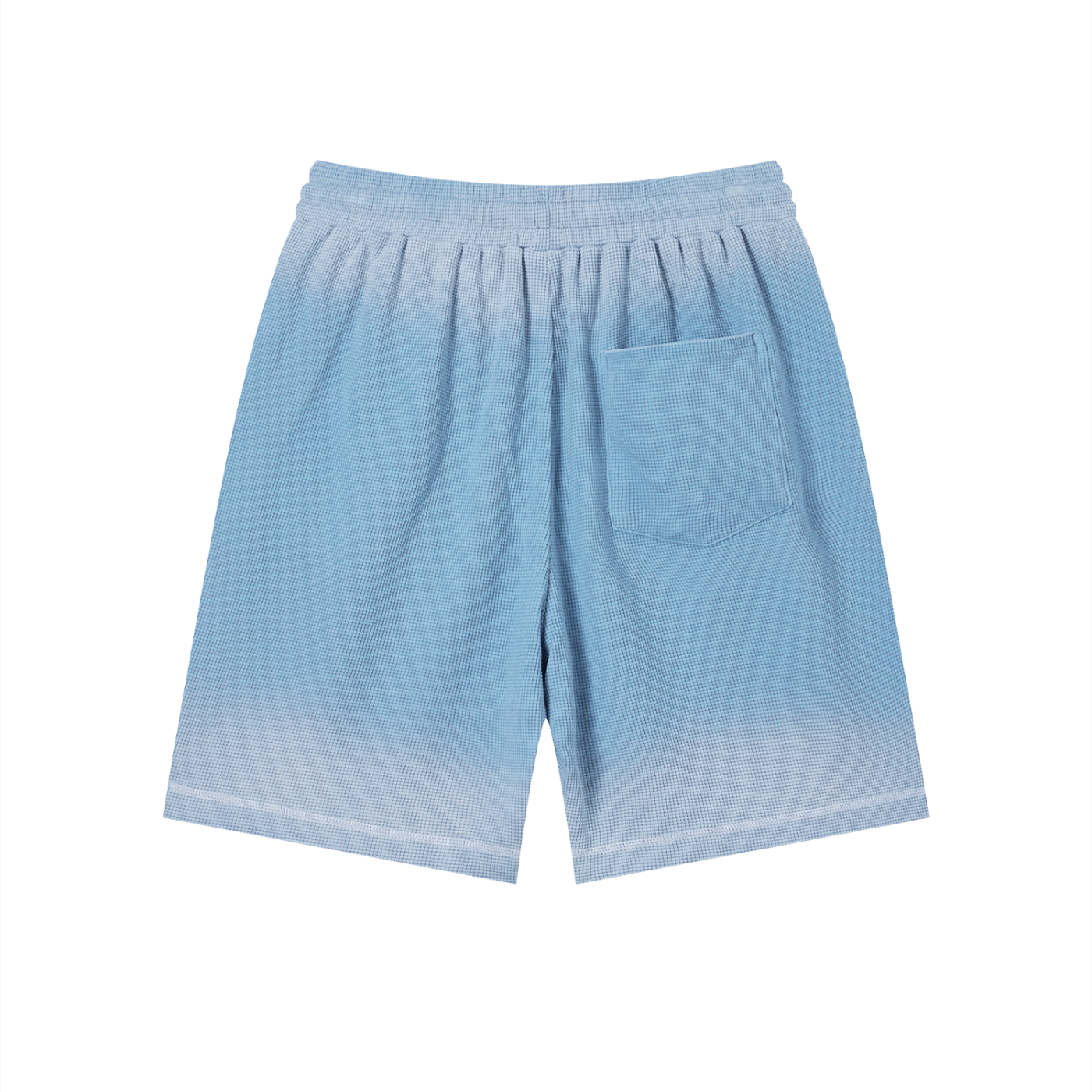 "Brooklyn Republic Essentials" Sunfade Waffle Raw Hem Shorts